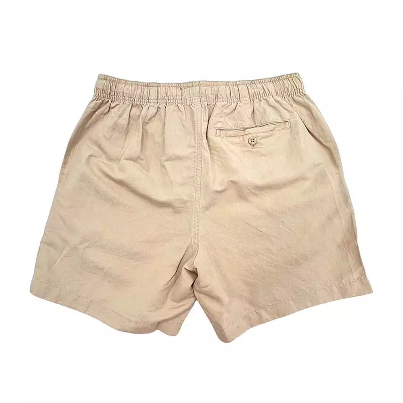 7 Inch Pull On Linen Cotton Shorts