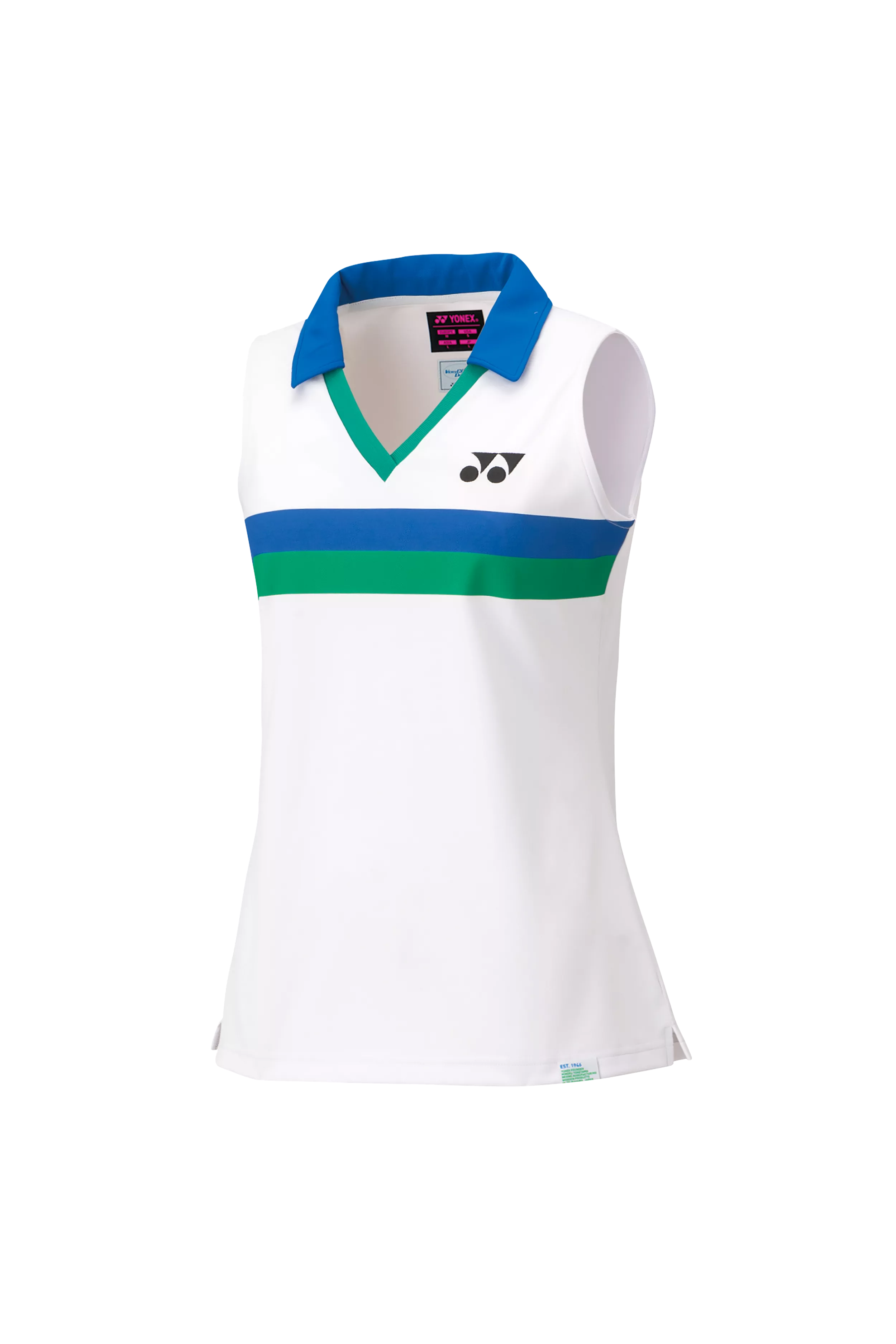 75TH Women's Sleeveless Polo Shirt 20627A [White]