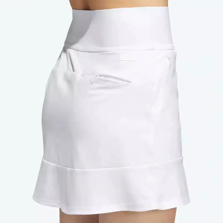 Adidas Ladies Frill Golf Skort - White