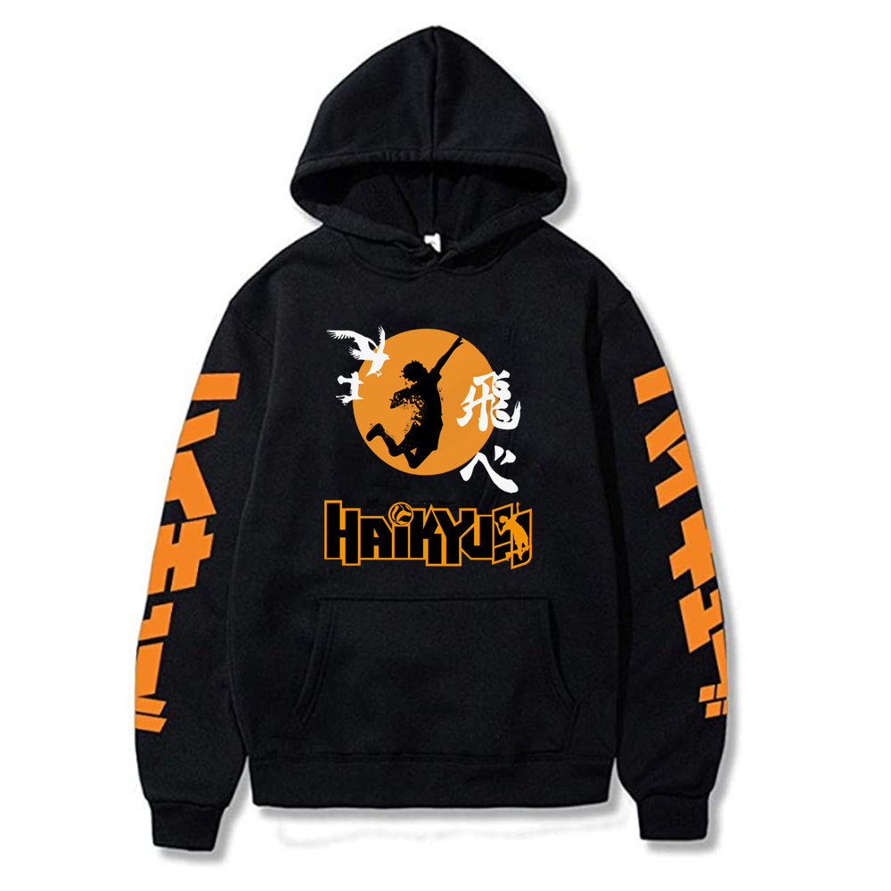 Anime Haikyuu Hoodies  Karasuno Fly High