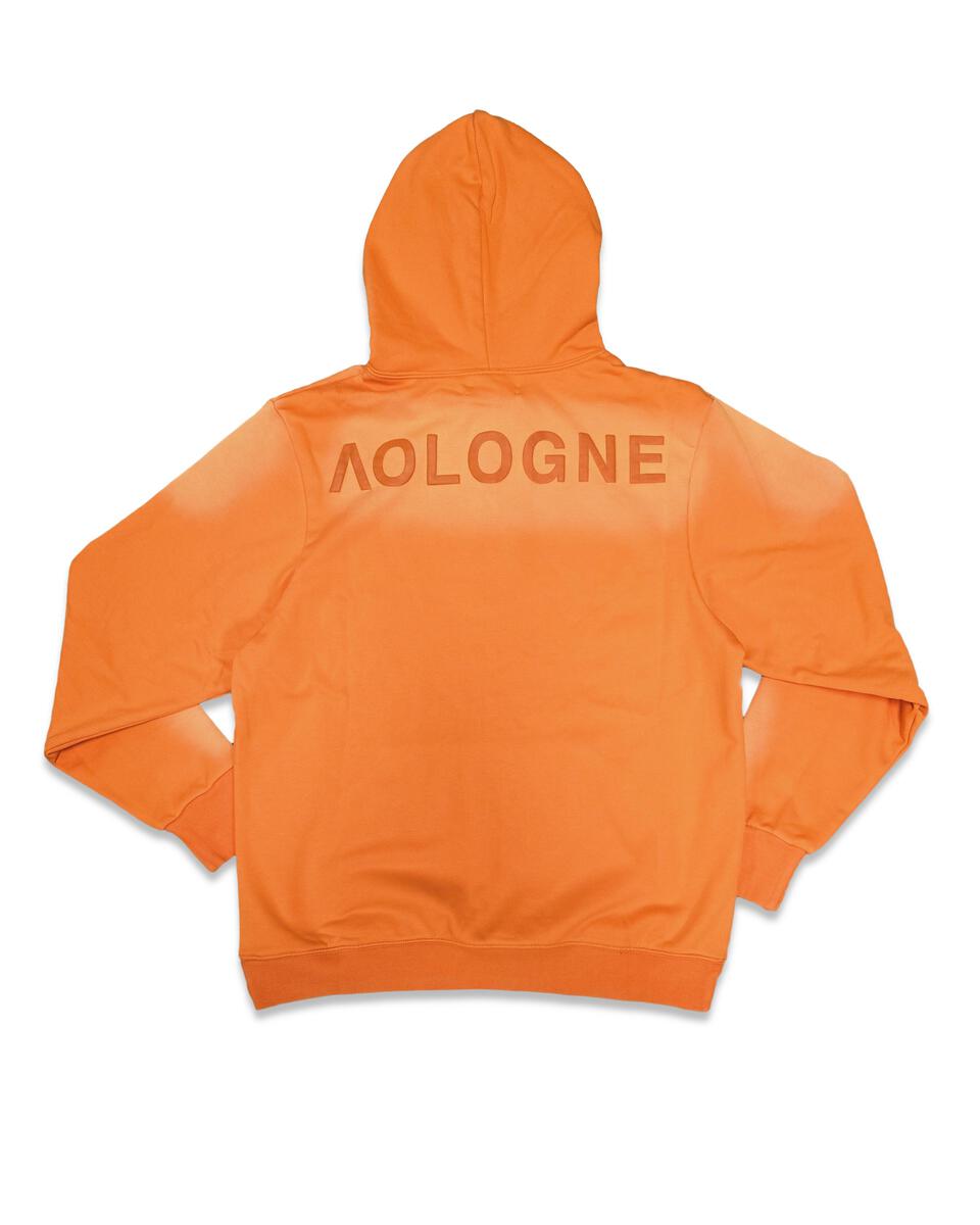 AOLOGNE STAND ALONE WASH HOODIE (ORANGE)