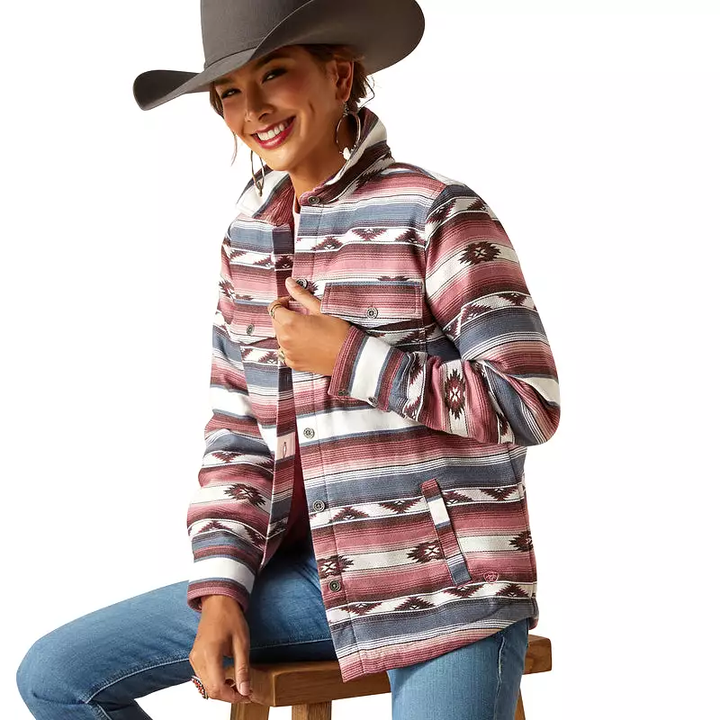 'Ariat' Women's Shacket Shirt Jacket - Serape