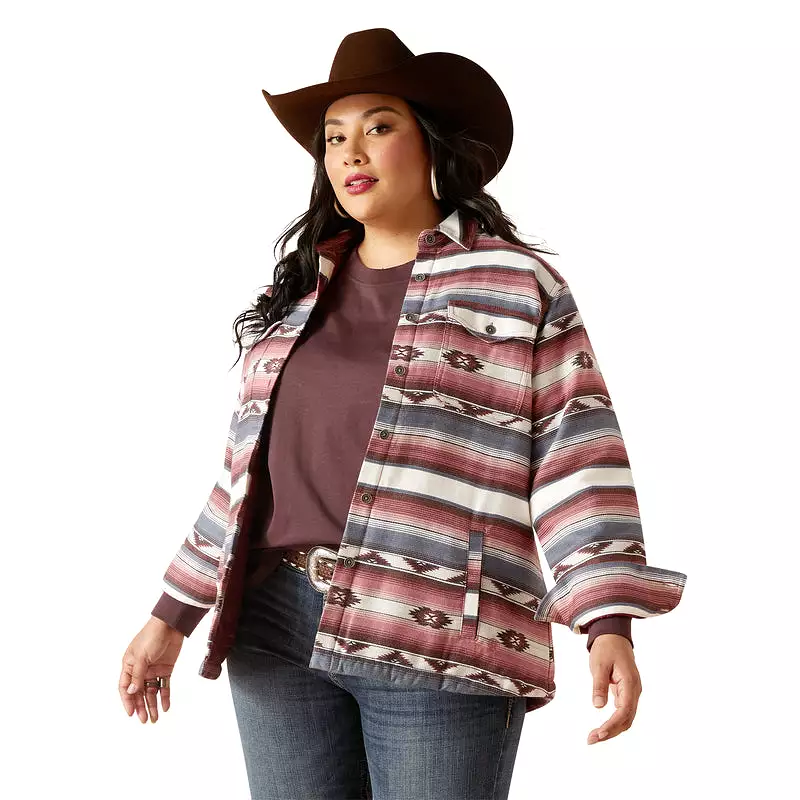 'Ariat' Women's Shacket Shirt Jacket - Serape