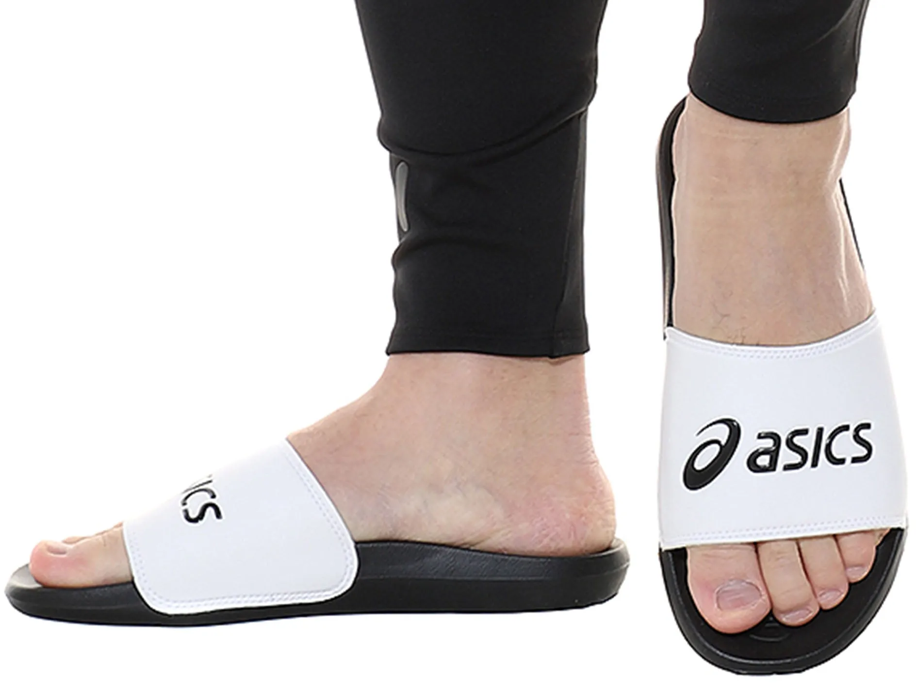 Asics Unisex Slides AS003 White/Black  1173A006 101