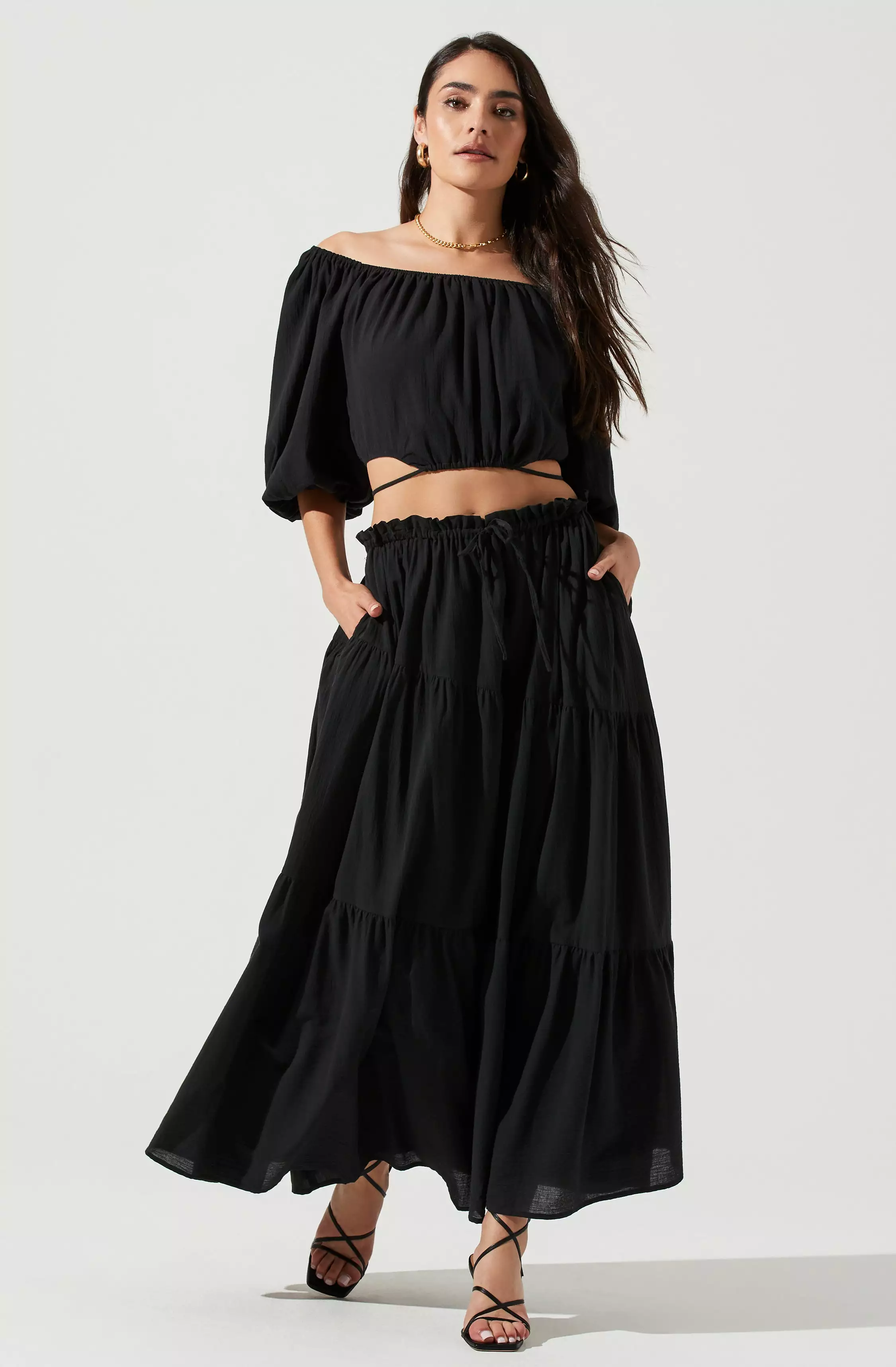 Balboa Tiered Maxi Skirt