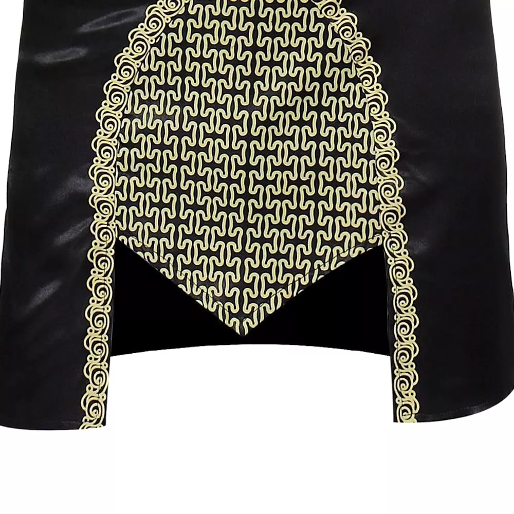 Black Long African Men Shirt