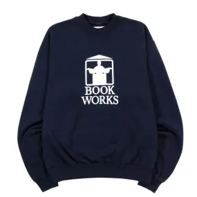 BOOK WORKS UNIVERSIDAD CREWNECK SWEATSHIRT NAVY