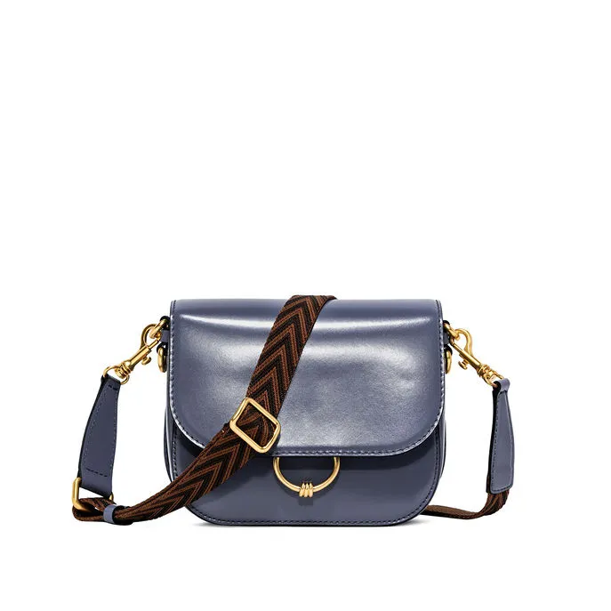 BORSA MEG PELLE Donna Ming Blue