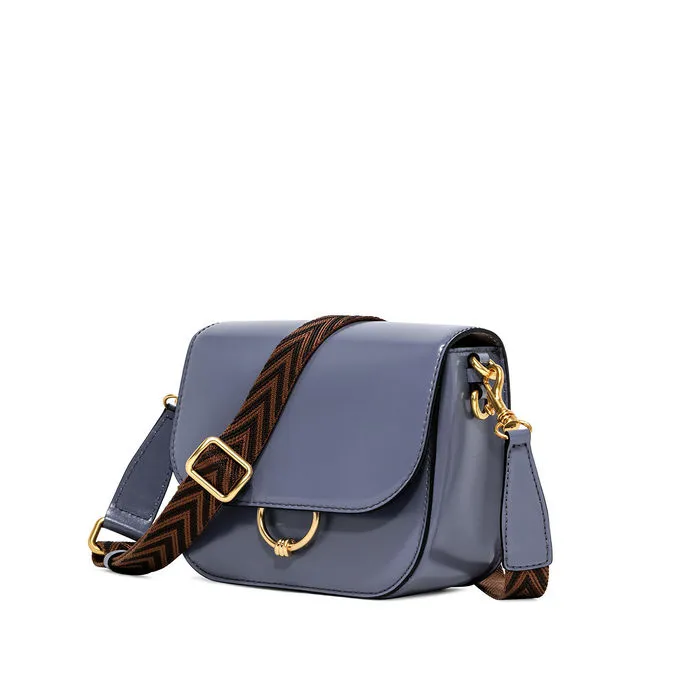 BORSA MEG PELLE Donna Ming Blue