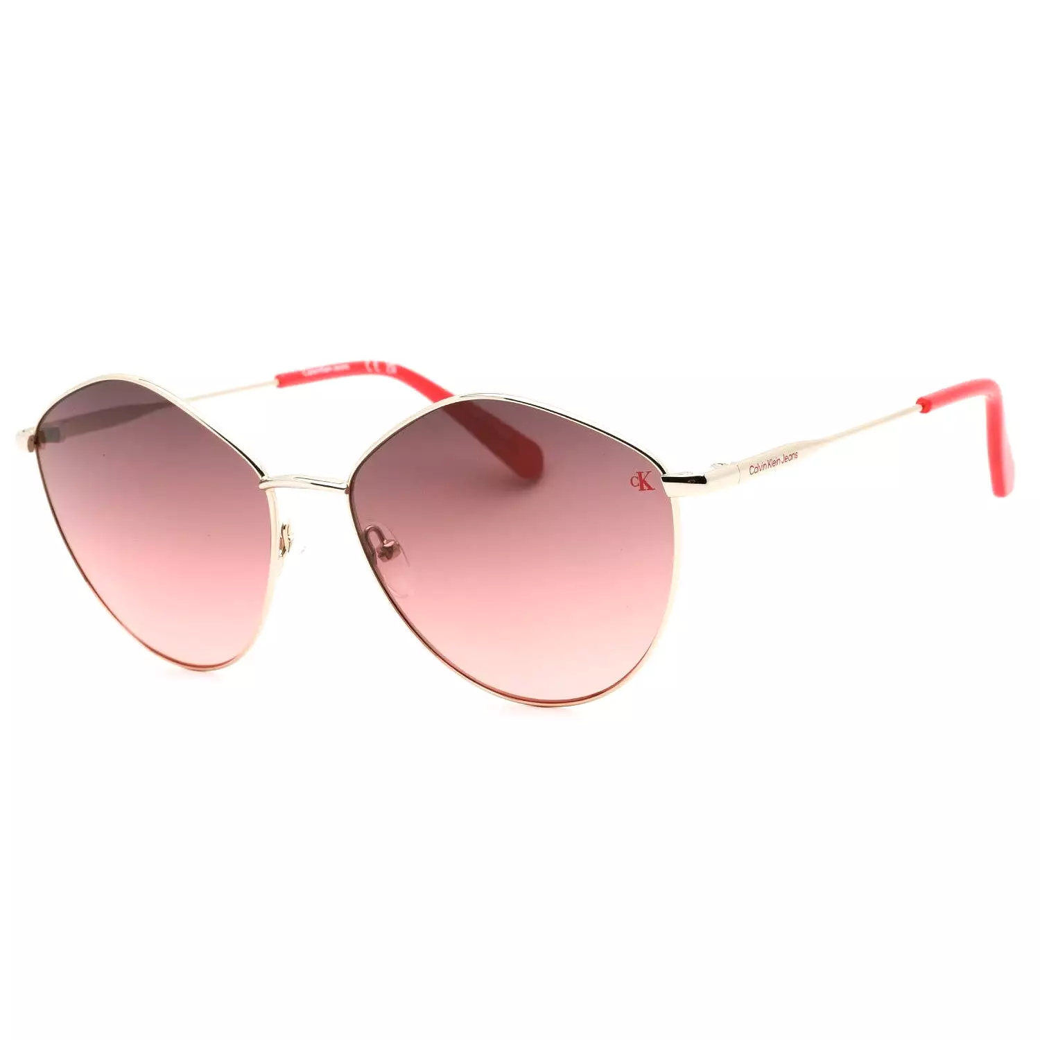 Calvin Klein Jeans CKJ22202S Sunglasses GOLD / Pink Gradient Women's