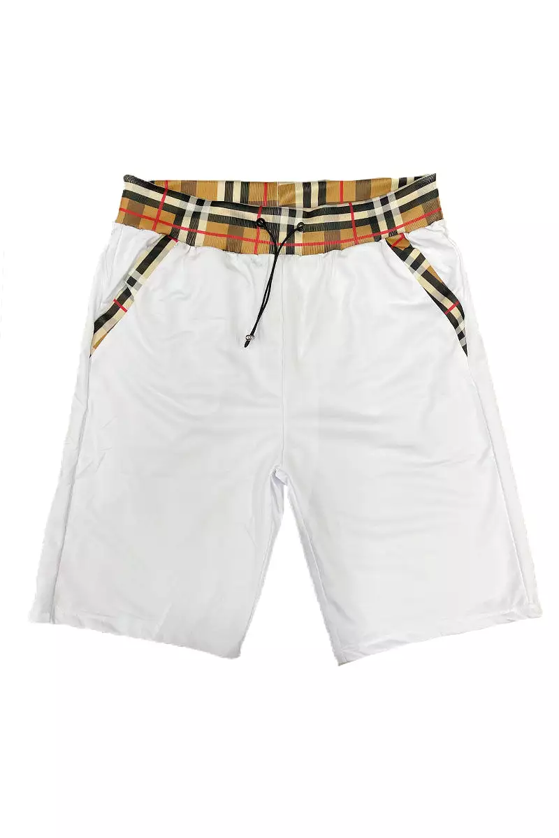 Checkered Plaid Design Shorts