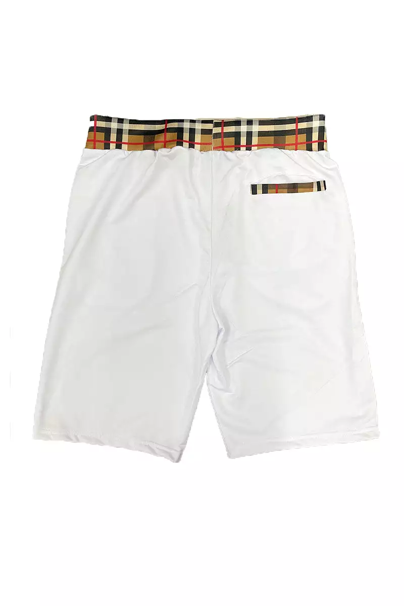 Checkered Plaid Design Shorts