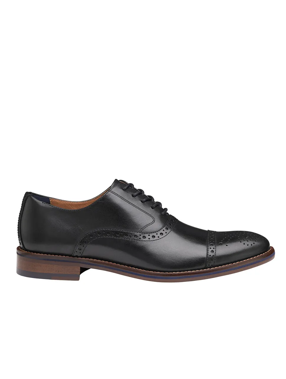 Conard 2.0 Black Cap Toe Shoe | Johnston & Murphy