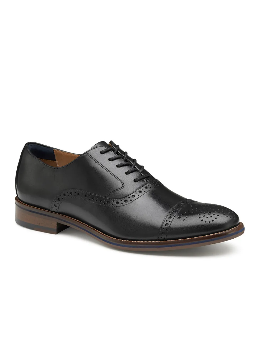 Conard 2.0 Black Cap Toe Shoe | Johnston & Murphy