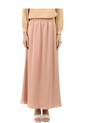 DAISY By VOIR Flowy Satin Maxi Skirt