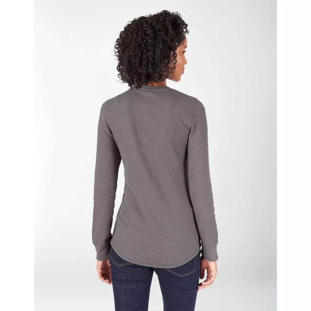 Dickies Women's Crew Neck Thermal Work Shirt - Grey FL198