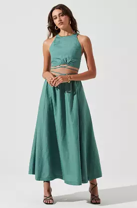 Divine Tie Waist Maxi Skirt