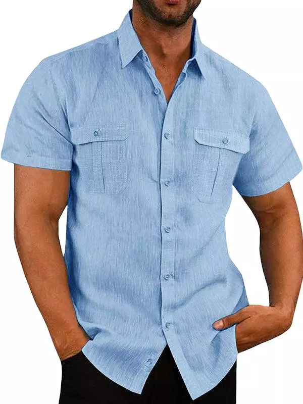 Double-Pocket Summer Shirt for Men