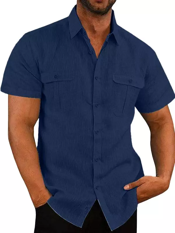 Double-Pocket Summer Shirt for Men