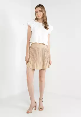 ELLE Apparel Pleated Mini Skirt