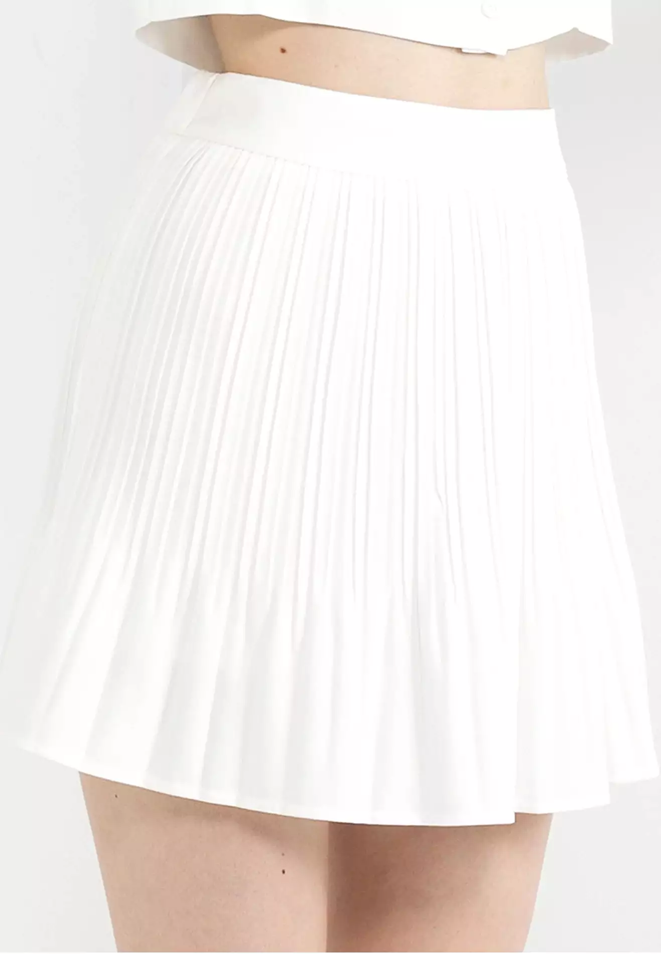 ELLE Apparel Pleated Mini Skirt