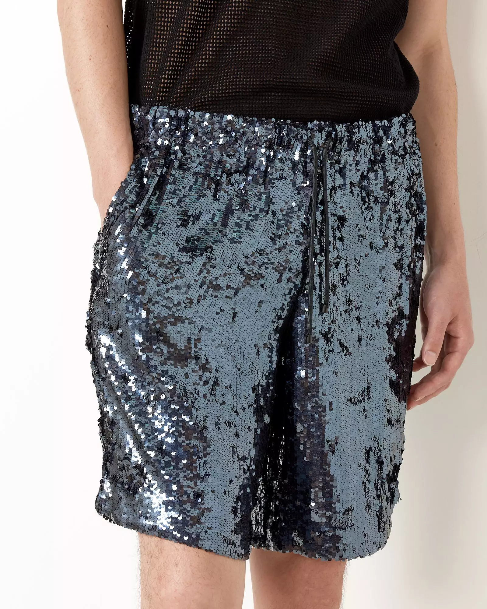 Embellished Shorts in Midnight