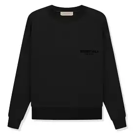 Fear of God Essentials Black Crewneck (SS22)