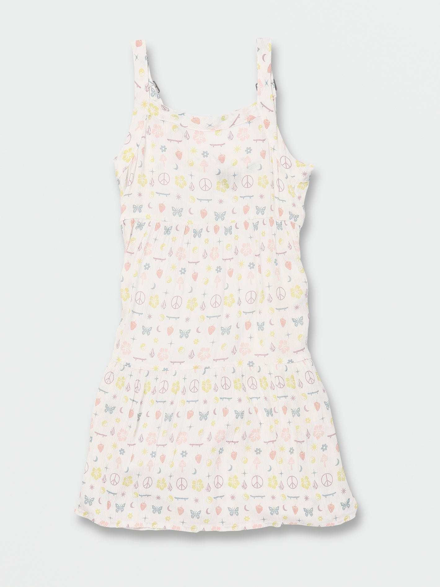 Girls Stickerbook Dress - Star White