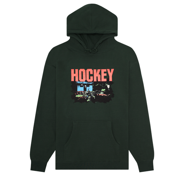 Hockey Raw Milk Hoodie - Forest Green