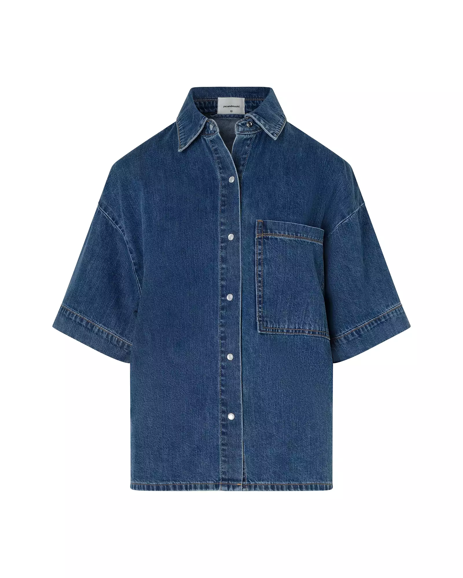 INES SHIRT - MID INDIGO