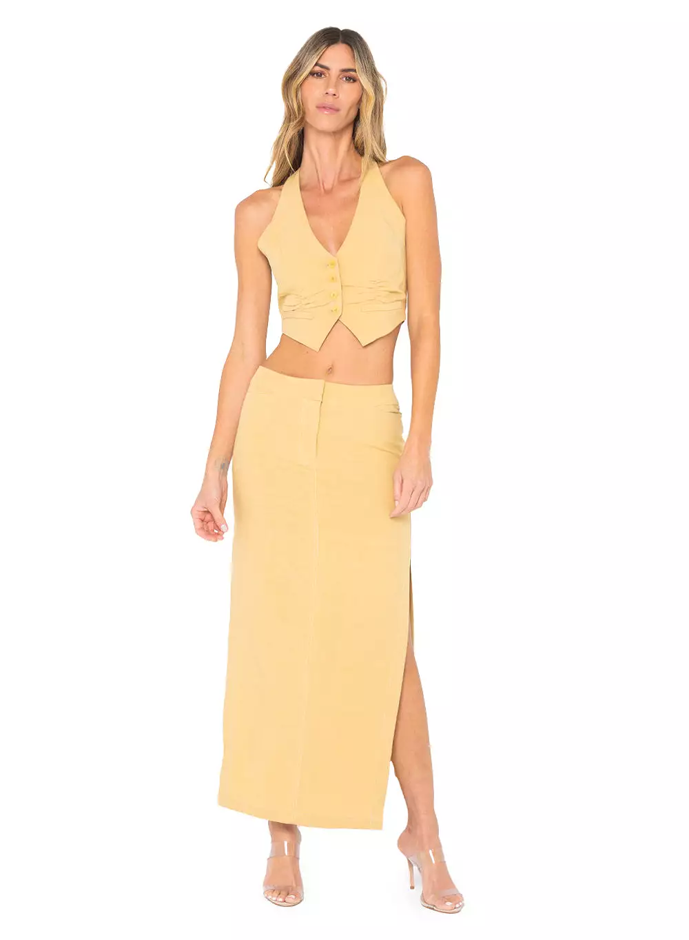 Just Bee Queen - Camp Maxi Skirt - Camel