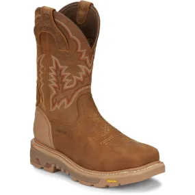 Justin Men’s 11′ Montana Waterproof Nano Toe Work Boots-Rust