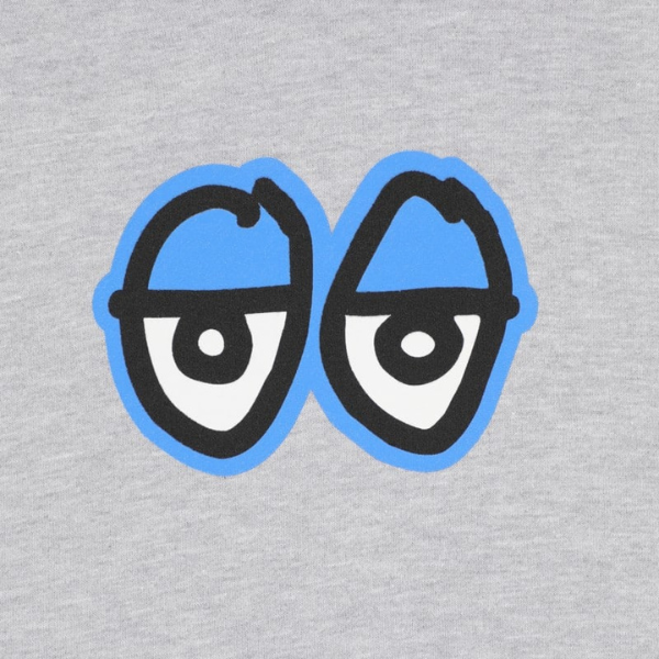 Krooked Eyes LG Hoodie - Grey Heather/Blue