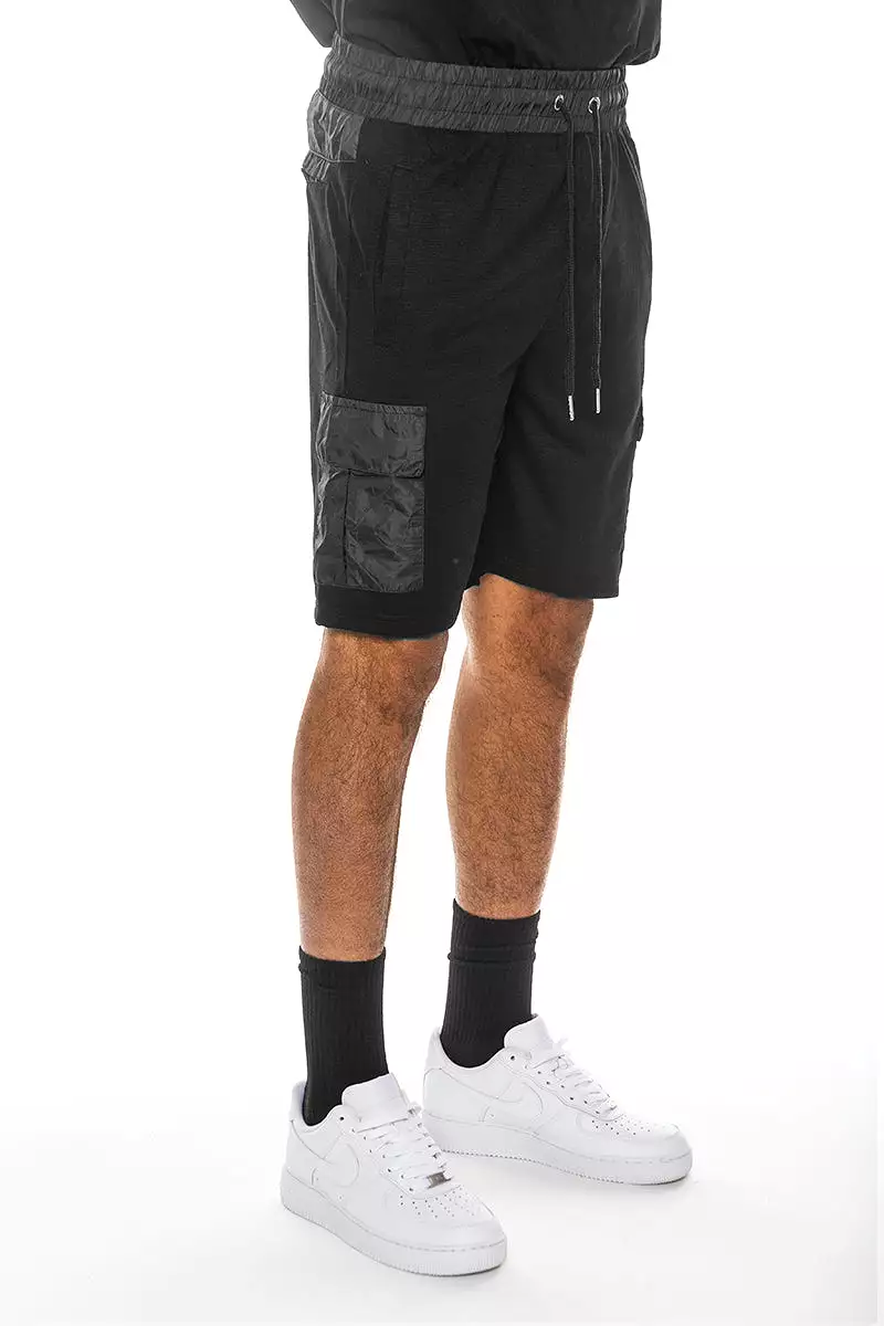 Lightweight Cotton Blend Slub Shorts