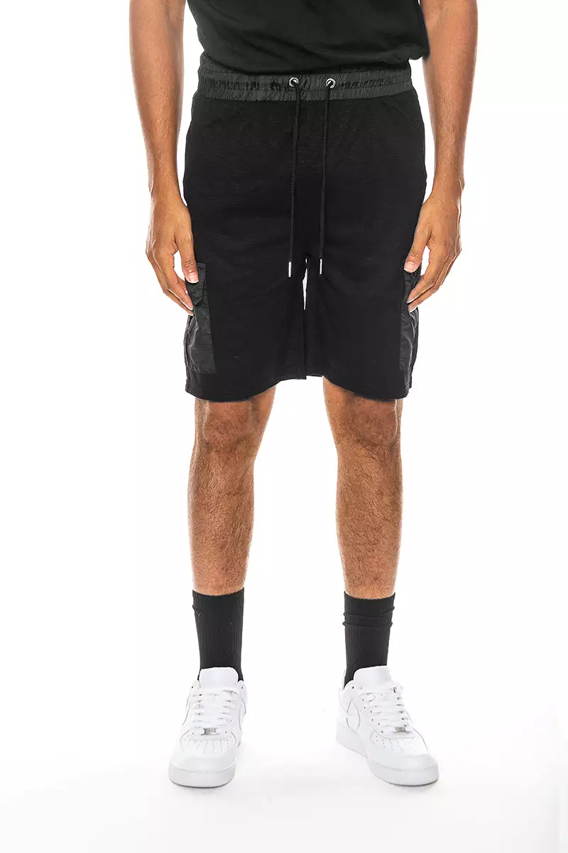 Lightweight Cotton Blend Slub Shorts