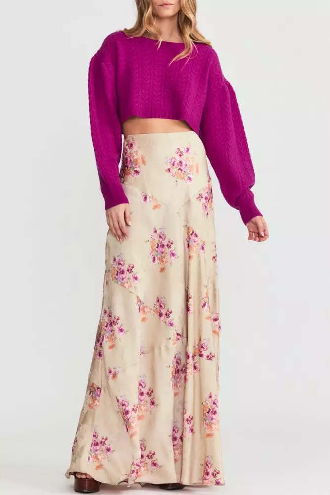 Loveshackfancy - Booker Maxi Skirt - Rosie Mauve