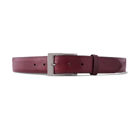 Mens Dress Belt :: Burgundy