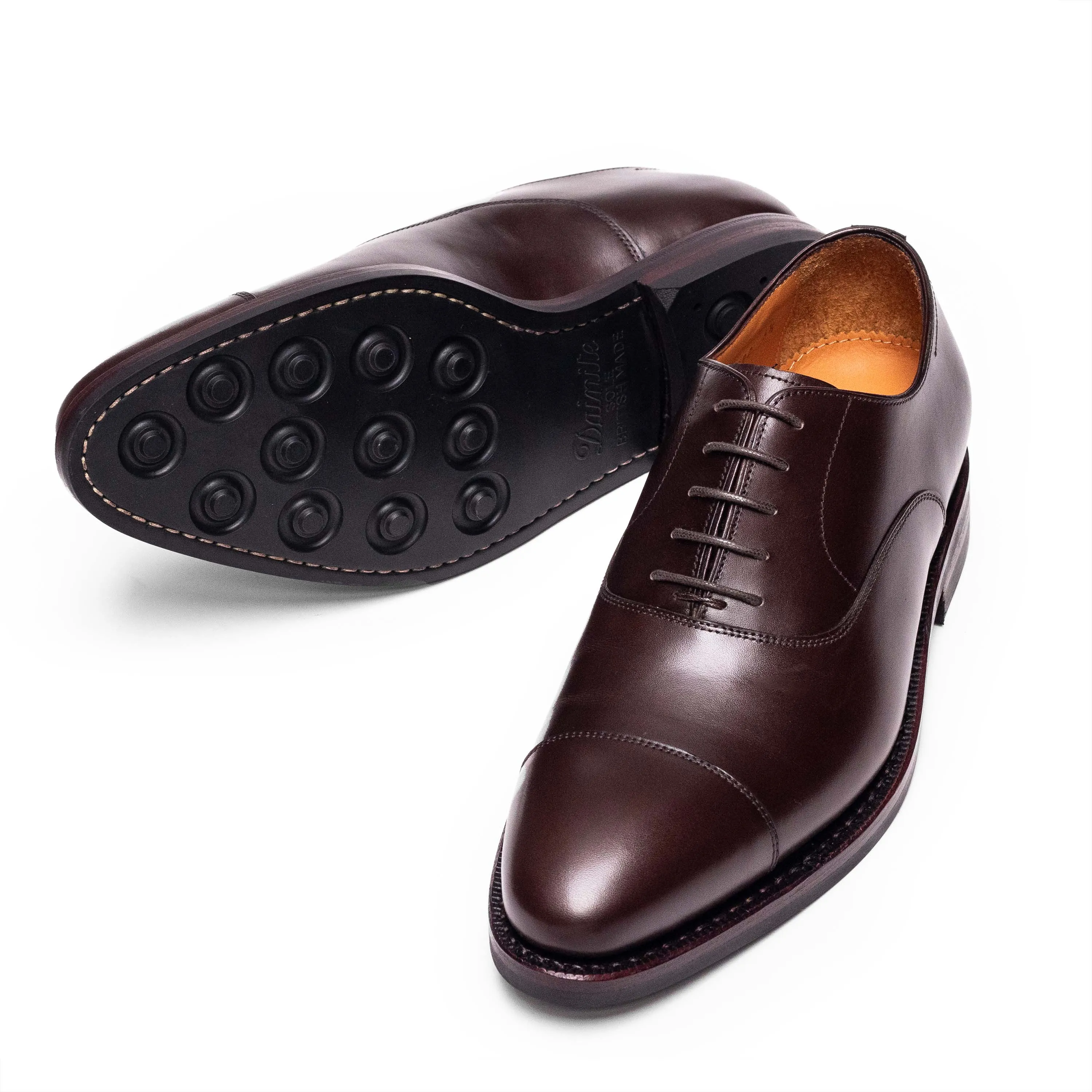 Men's Oxford Cap Toe (Dainite Sole) / Dark Brown Calf 98321