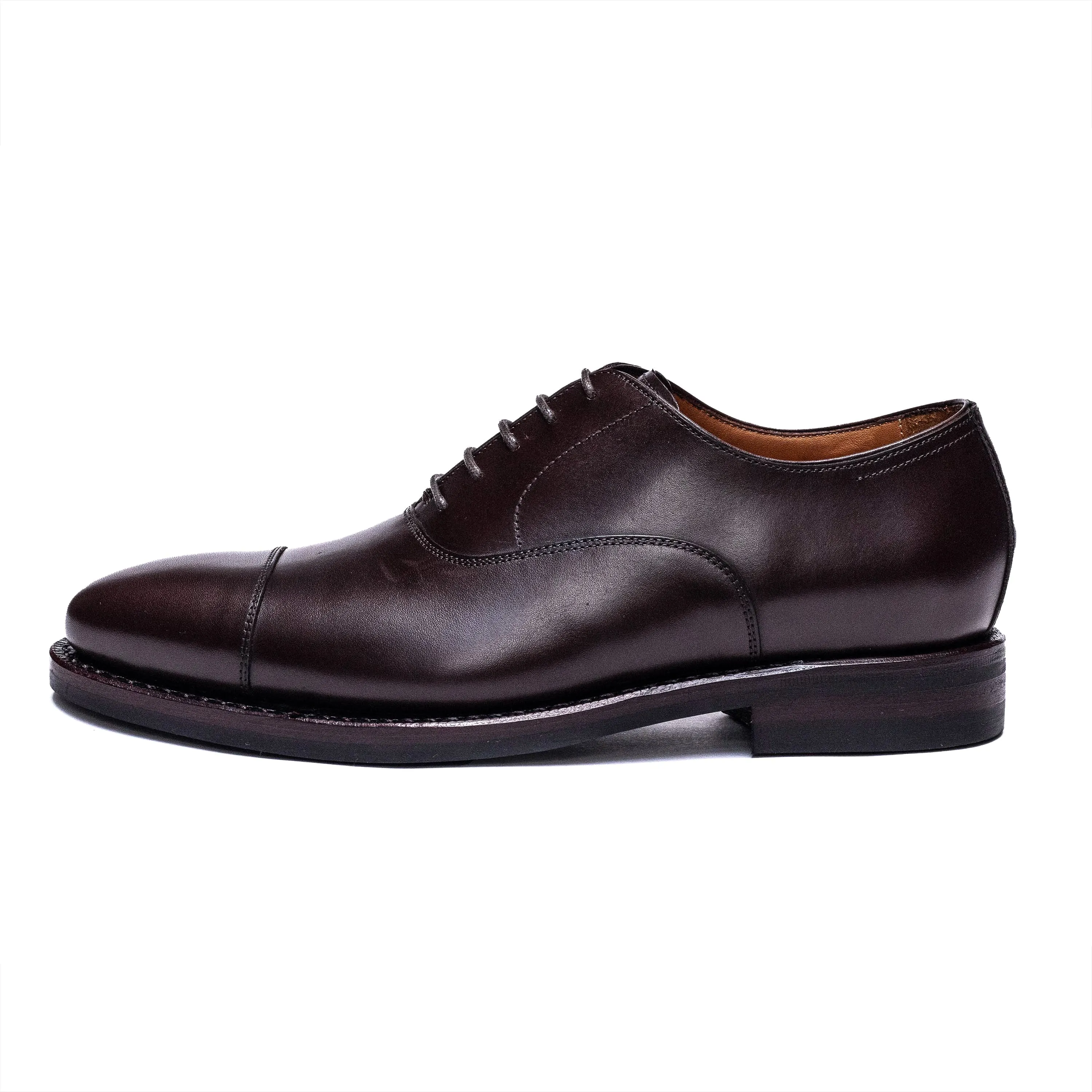 Men's Oxford Cap Toe (Dainite Sole) / Dark Brown Calf 98321