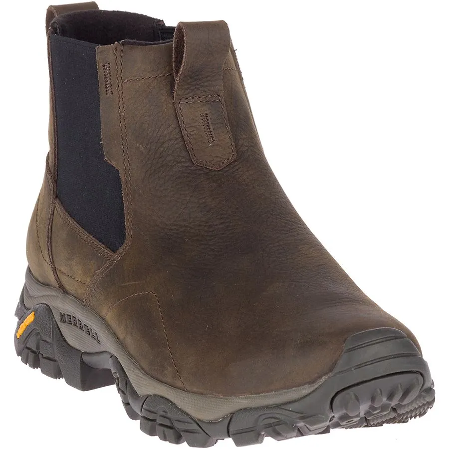 Merrell Mens Moab Adventure Chelsea Waterproof Slip On Boots-Brown