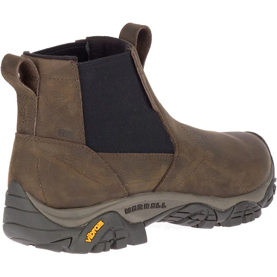 Merrell Mens Moab Adventure Chelsea Waterproof Slip On Boots-Brown