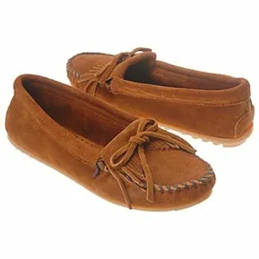 Minnetonka Kilty Moc Hardsole Brown Suede (Women's)