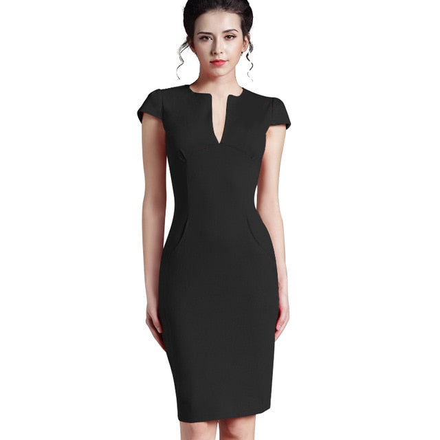 Nice-forever Office Women dress