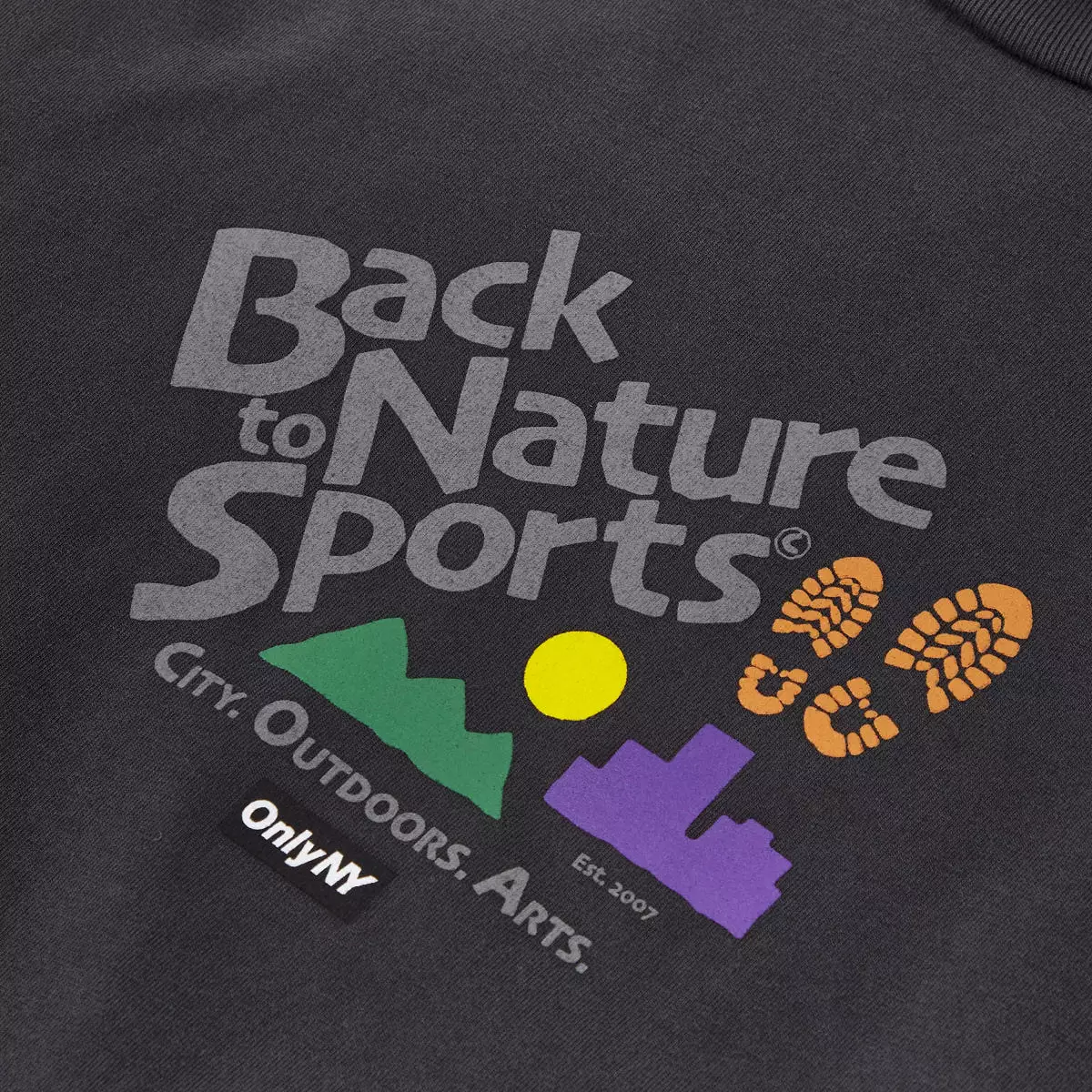 Only NY Back 2 Nature Tee Shirt Black