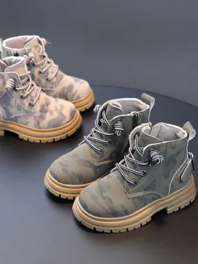 Perfectly Blended Camouflage Boots By Liv and Mia