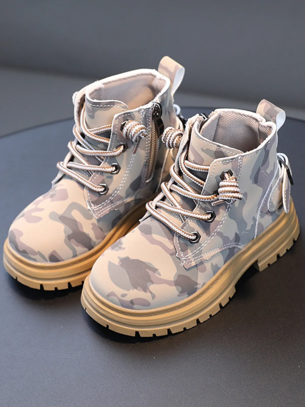 Perfectly Blended Camouflage Boots By Liv and Mia