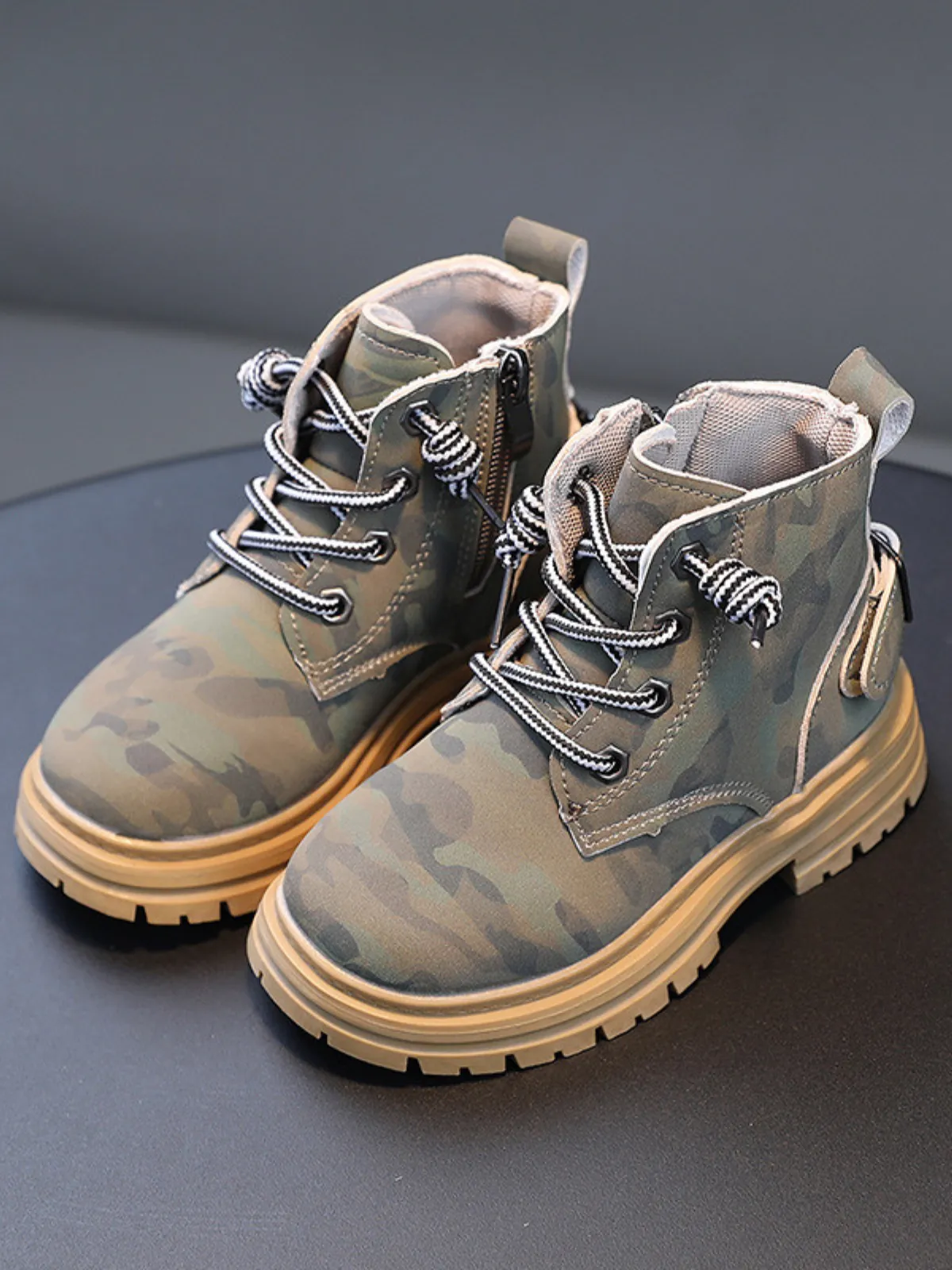 Perfectly Blended Camouflage Boots By Liv and Mia