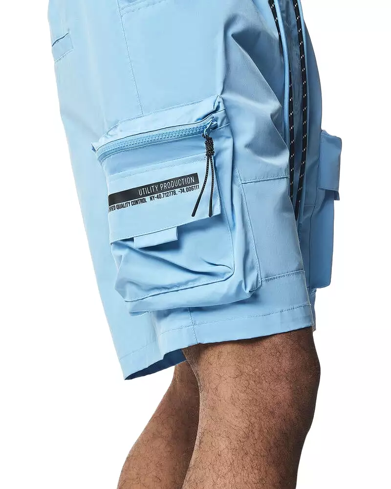 Pigmented Utility Nylon Cargo Shorts