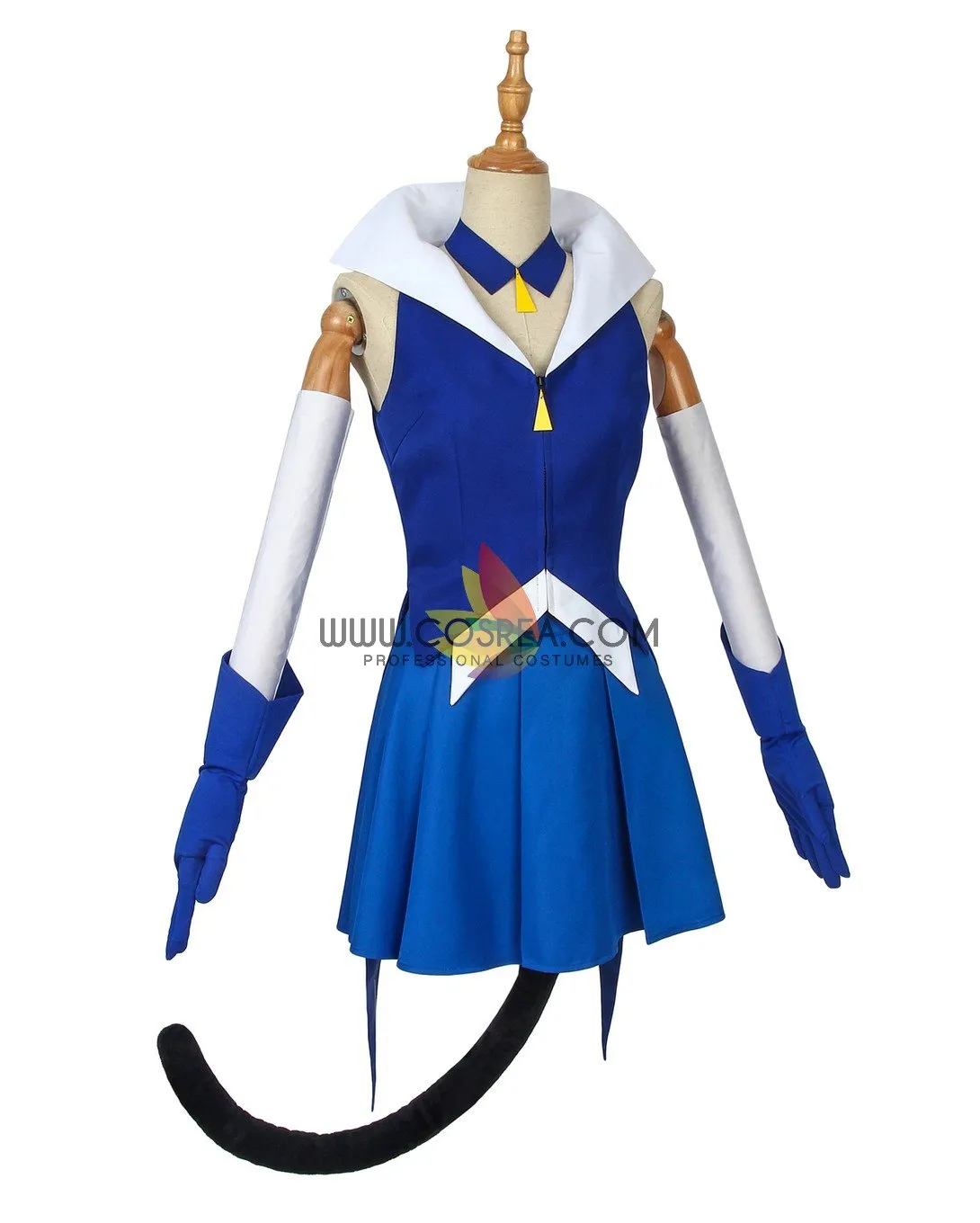 Pretty Cure Cure Cosmo Blue Cat Cosplay Costume