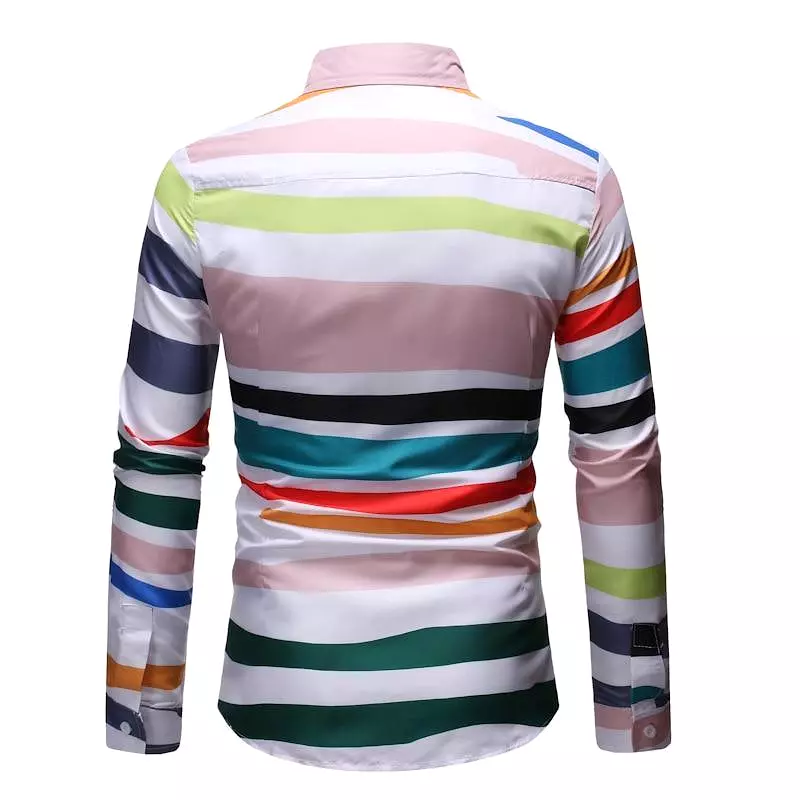 Puttonen Striped Casual Shirt For Men